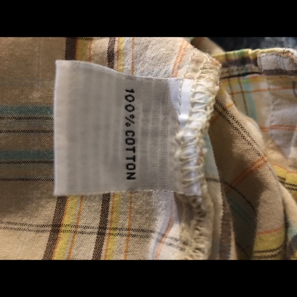 Mens Gordon Smith Large Striped Collared Short Sleeve Button Up - Picture 6 of 6